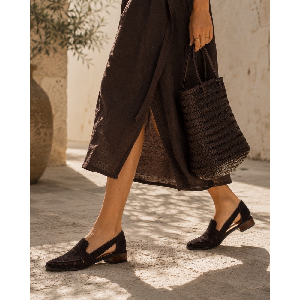 NEW Bird of Flight Gamma D'Orsay Suede Cutout Sandals‎ Brazil 9 Anthropologie